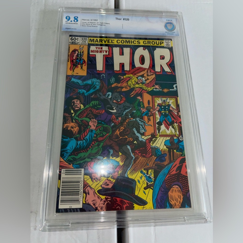 The Mighty Thor #320 Newsstand Variant Cbcs 9.8 (Not Cgc) 1982 Bronze Age